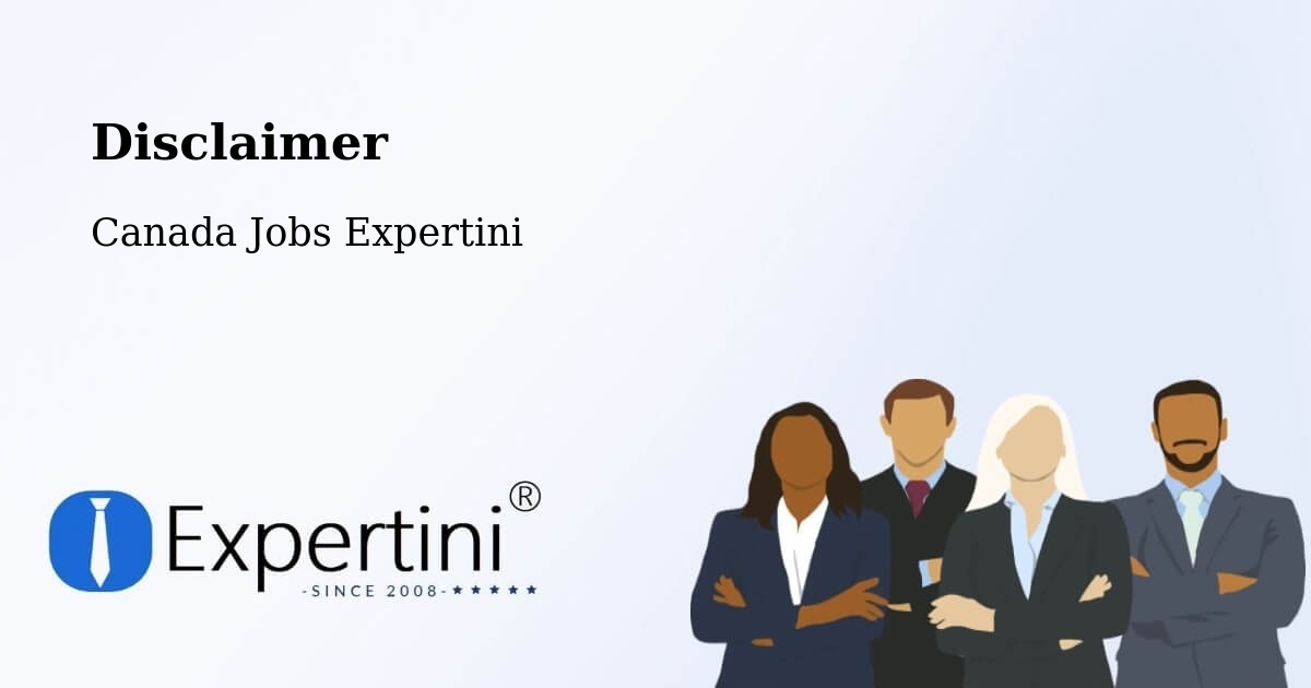 Disclaimer – Saint Bruno - Canada Jobs Expertini